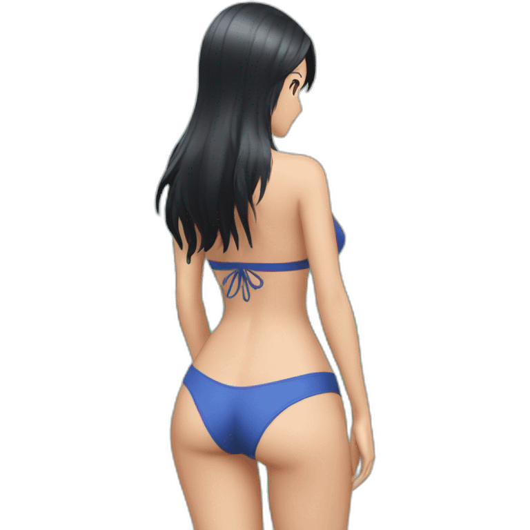 nico robin full body pawg small swimsuit back focus emoji