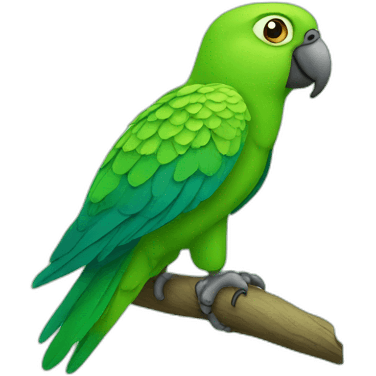 green parrot emoji