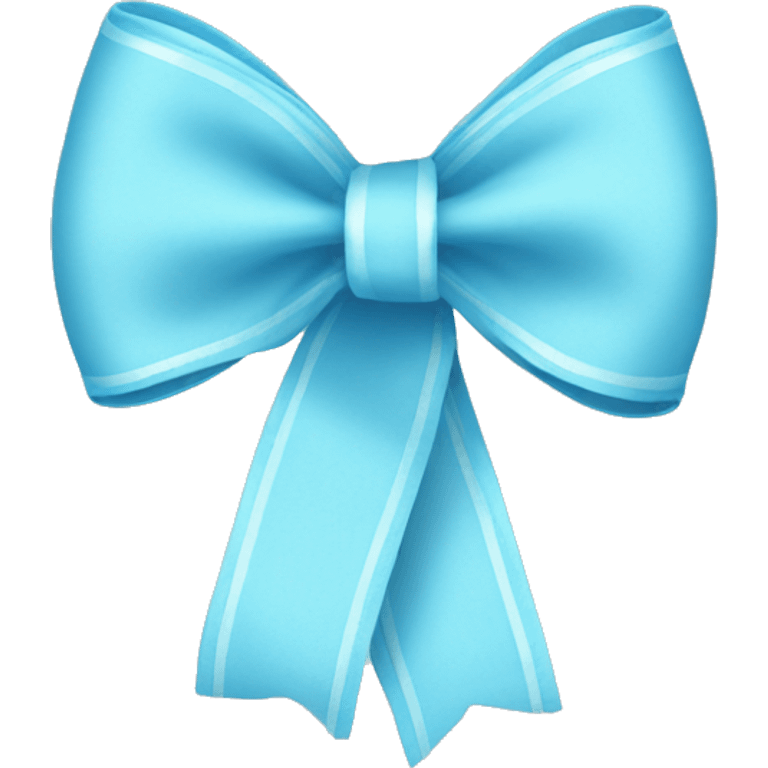 Baby blue Ribbon  emoji