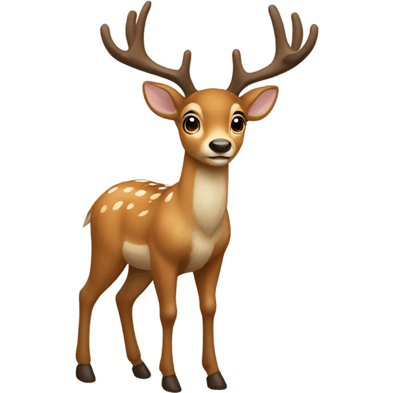 Deer with bow emoji