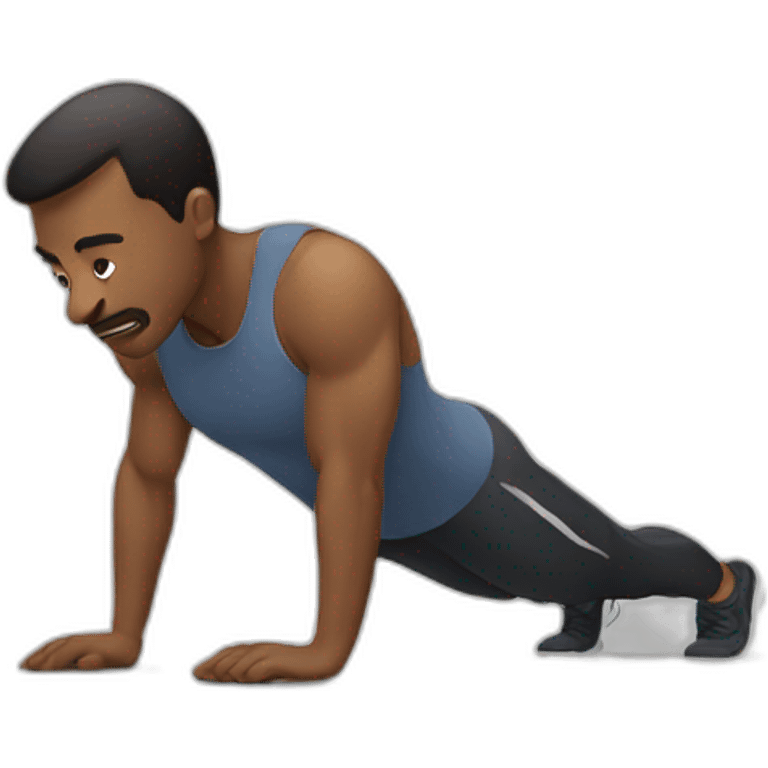 Man doing pushups emoji