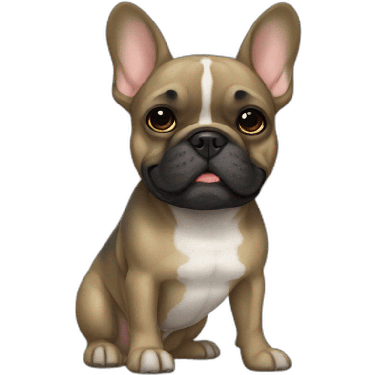 military French bulldog emoji