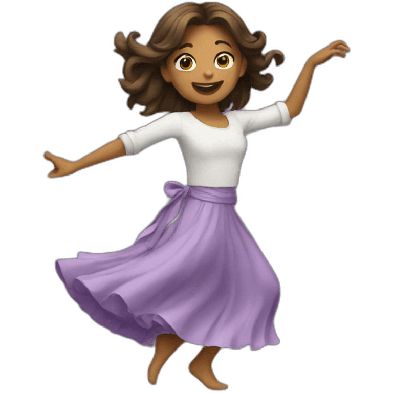 Fille qui dance emoji