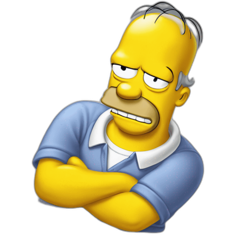 Homer Simpson étonné emoji