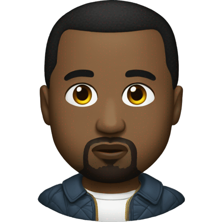 Kanye west in Russian wear emoji