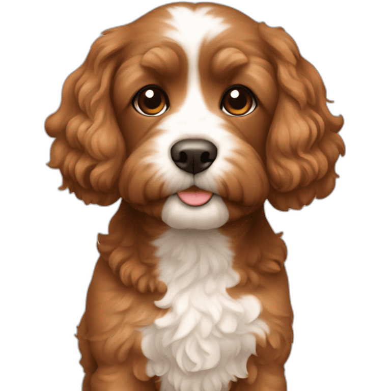 Cavapoddle all brown color emoji