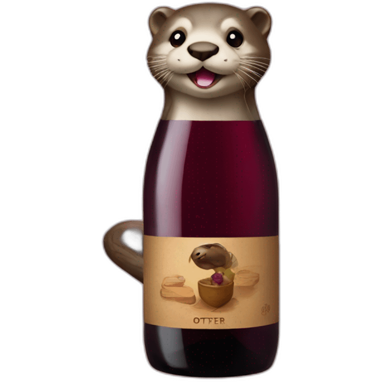 otter wine emoji