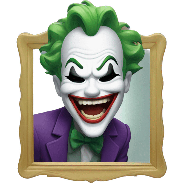 Joker laughing in the mirror emoji