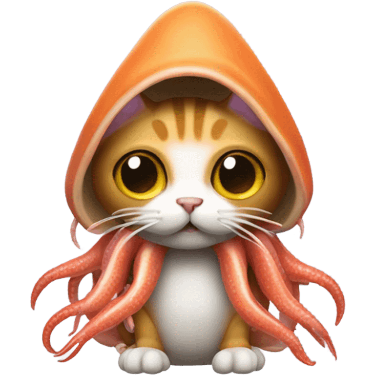 Cat in a squid costume emoji