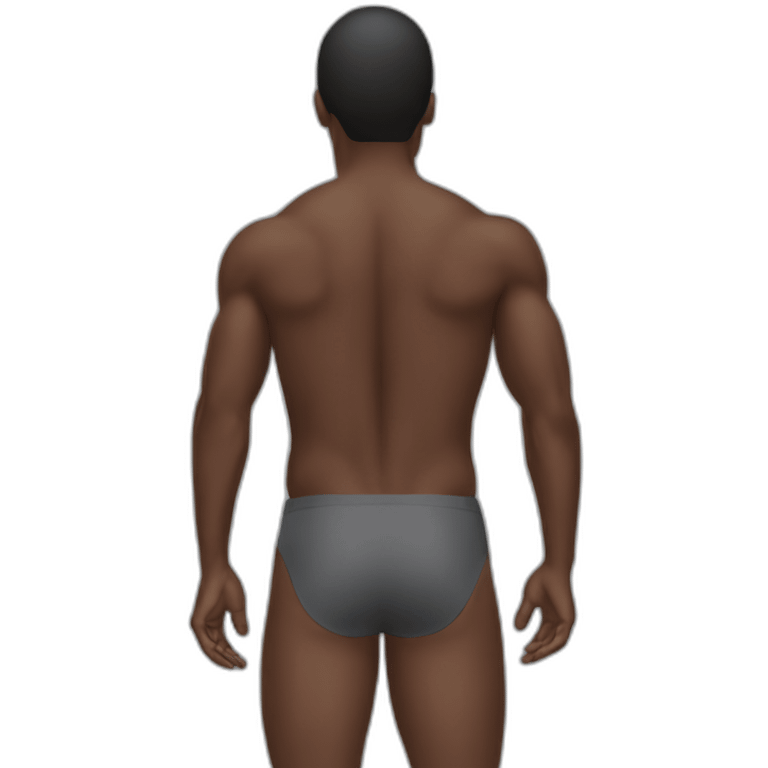 black man glutes emoji