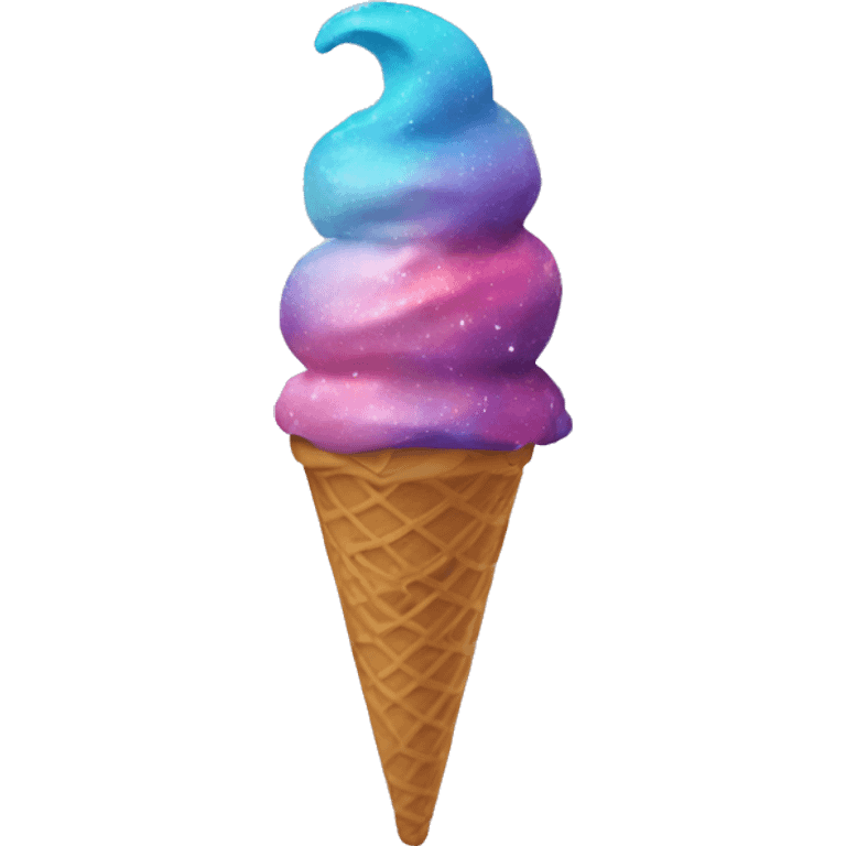 Galaxy Ice cream cone emoji