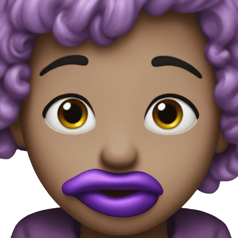 Purple kiss  emoji