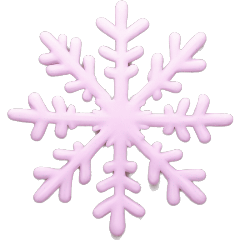 pastel pink snowflake  emoji