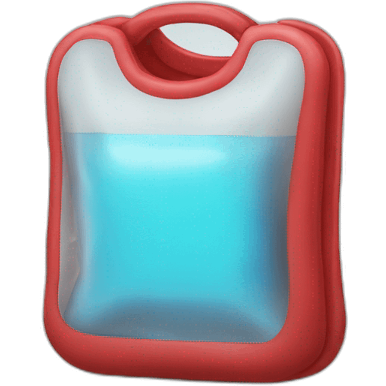 medical soft bag with red liquid emoji