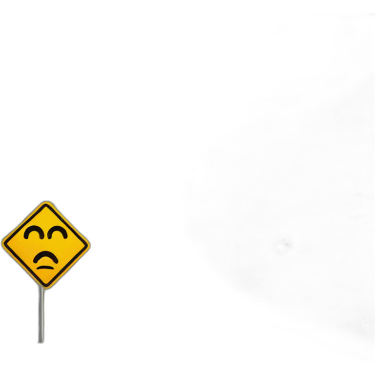 Merge Road sign emoji