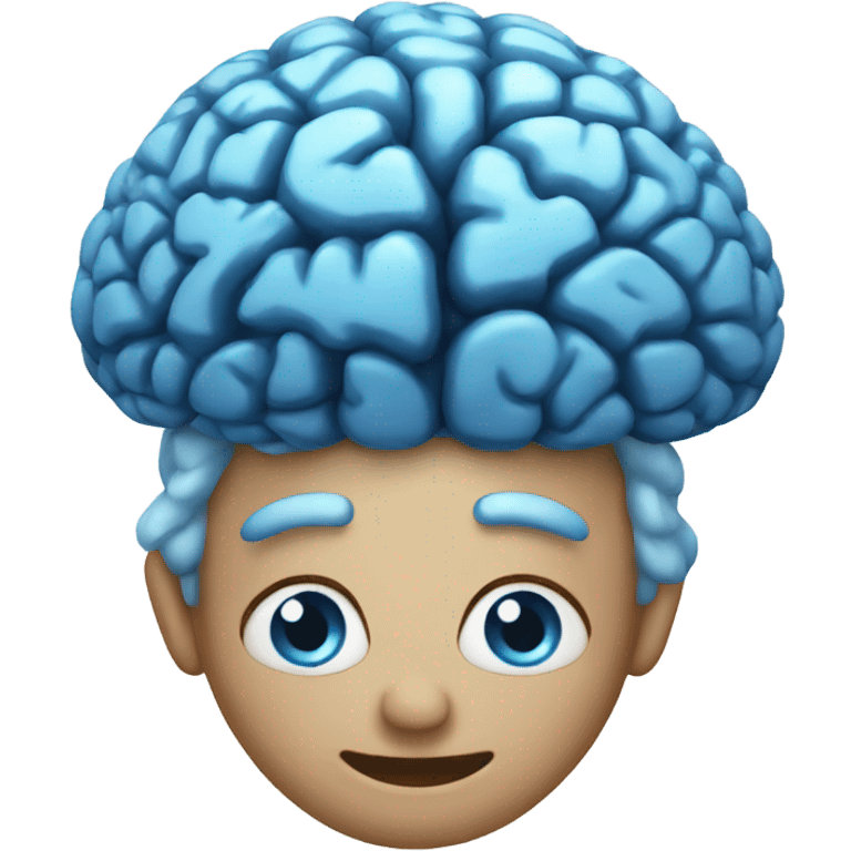 magic blue brain emoji