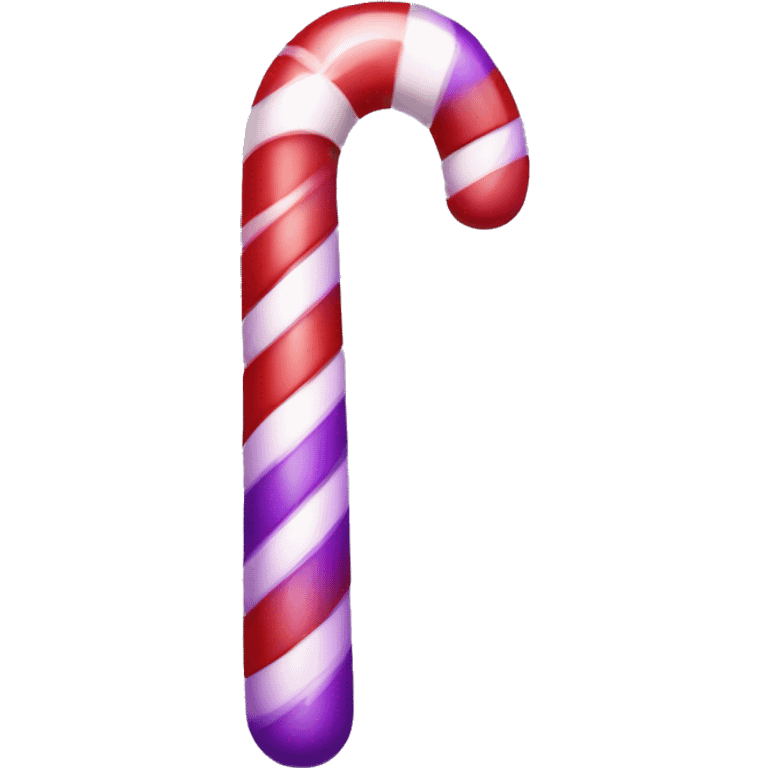 Purple candy cane  emoji