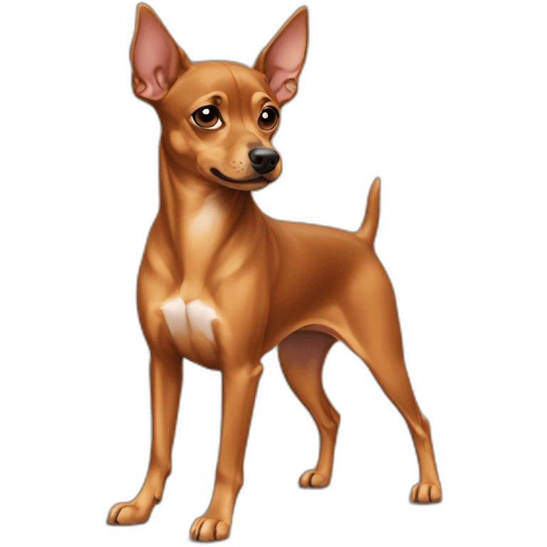 caramel color pinscher dog emoji