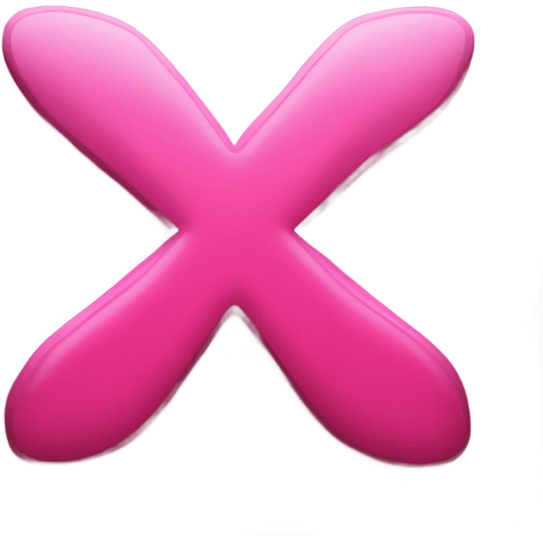 pink x icon emoji