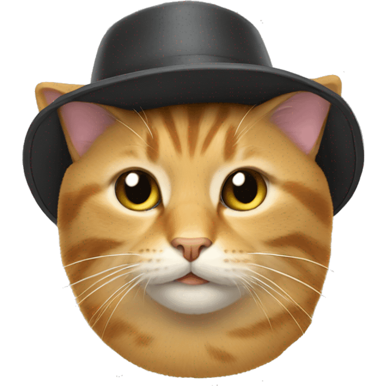 Cat with a hat on emoji