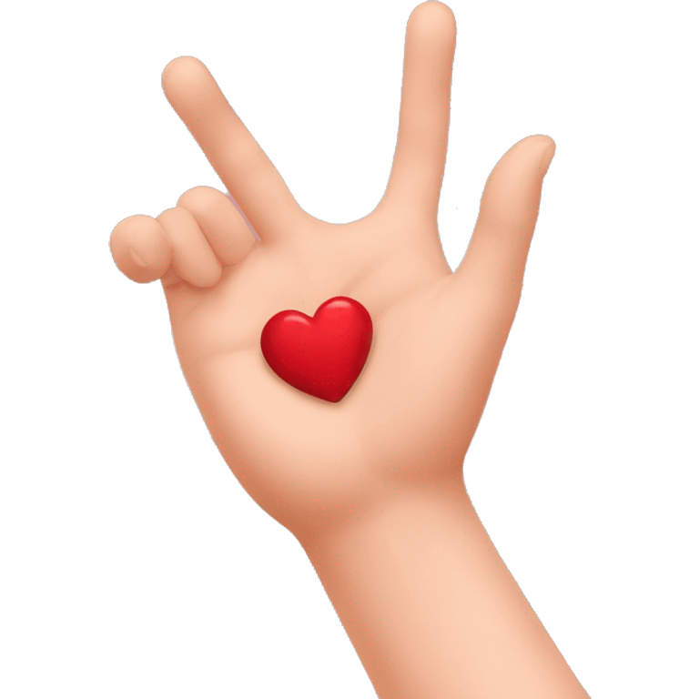 Coeur avec les mains  emoji