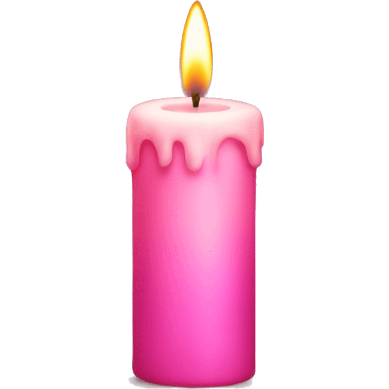 Pink candle  emoji