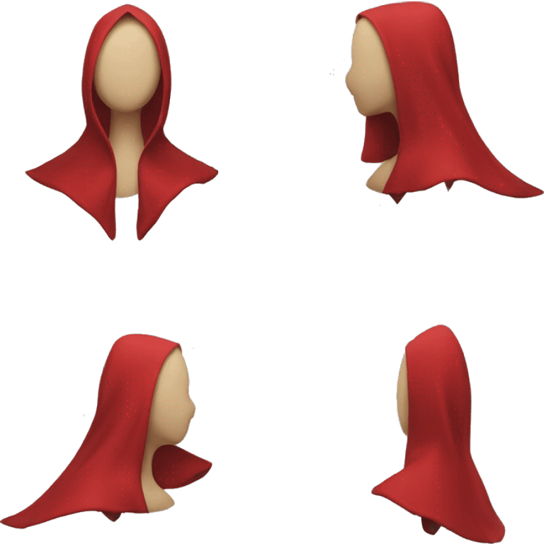 faceless mannequin flapping red cape emoji