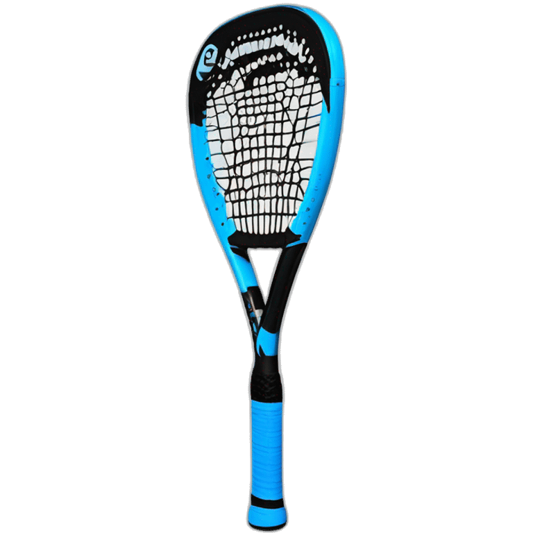 Pala-de-padel-de-color-azul-con-simbolo-de-la-marca-black-crown emoji