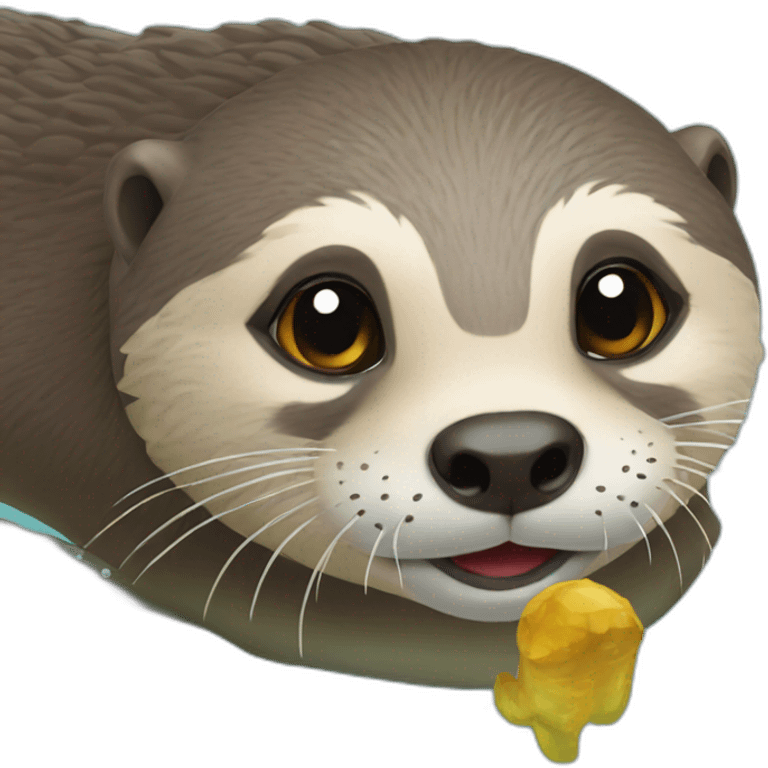 loutre sur torue emoji