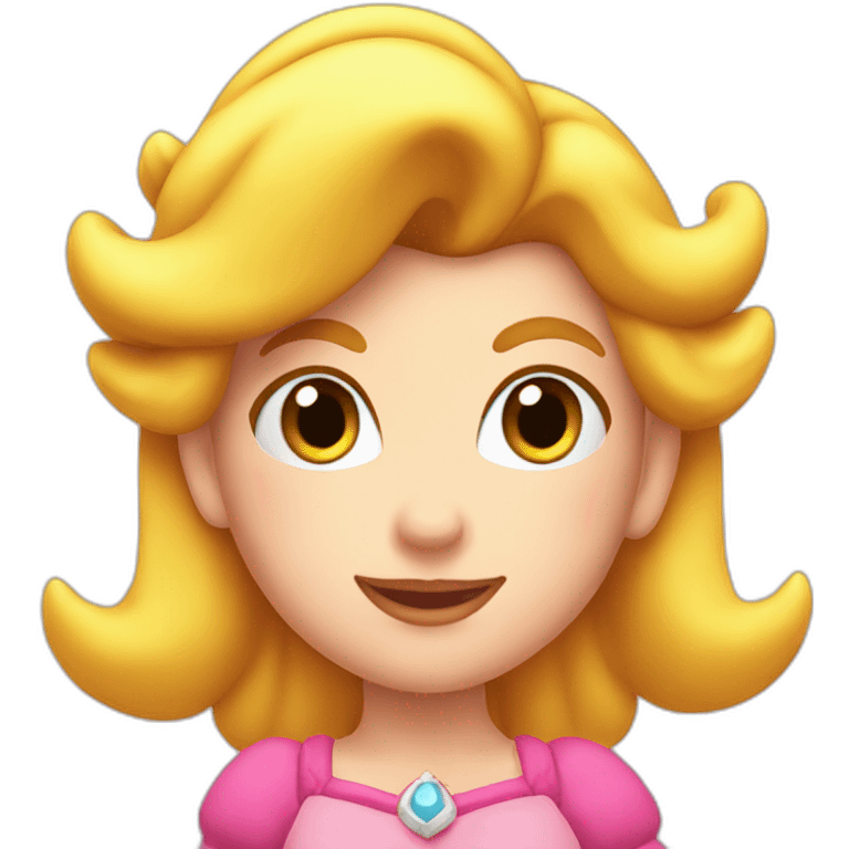 Princess peach head emoji