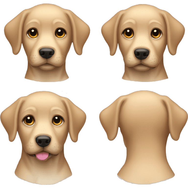 Girl labrador emoji