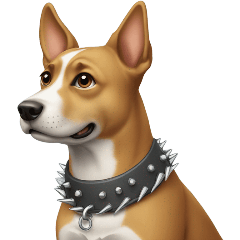 Dog with spiked collar emoji