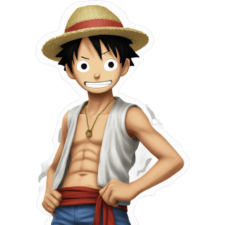 Luffy one piece  emoji