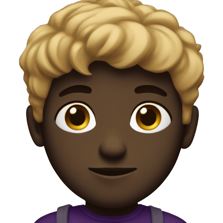 Asthetic dark purple boy emoji