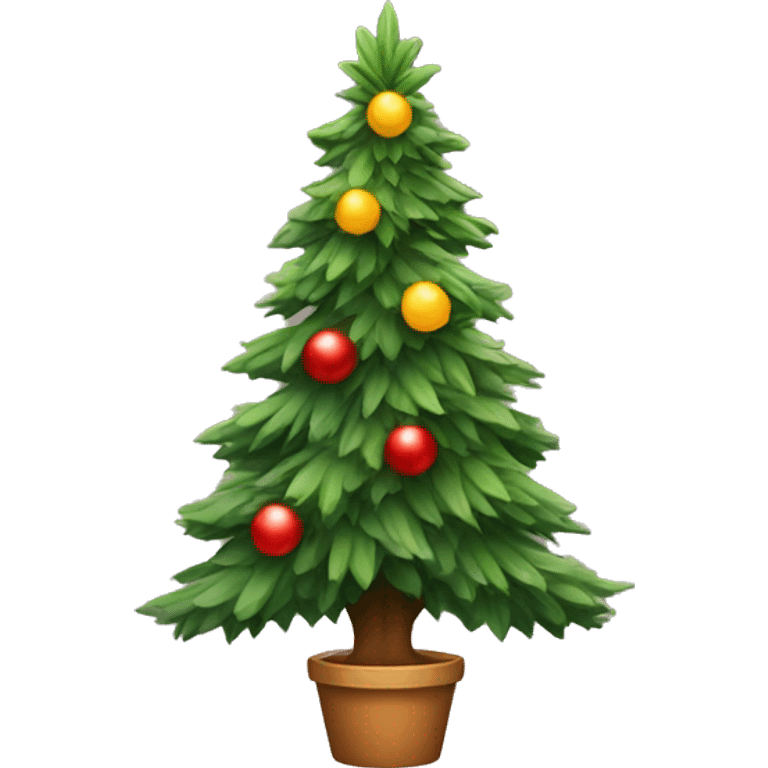 Christmas Tree with plants on it emoji