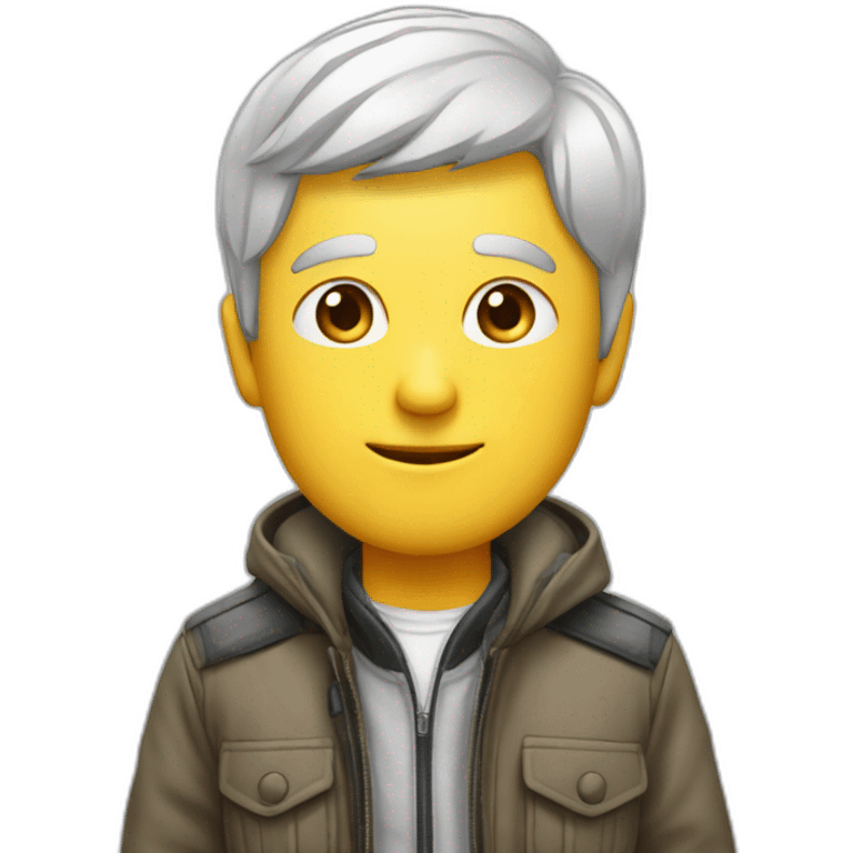 Humain avec une veste cp compagny  emoji