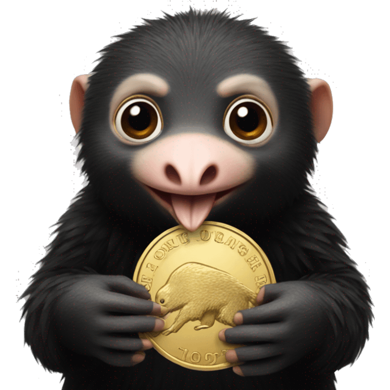 niffler with a coin emoji