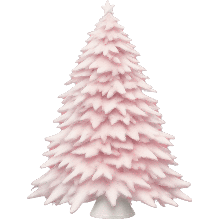 Loveshackfancy pink and white Christmas tree emoji