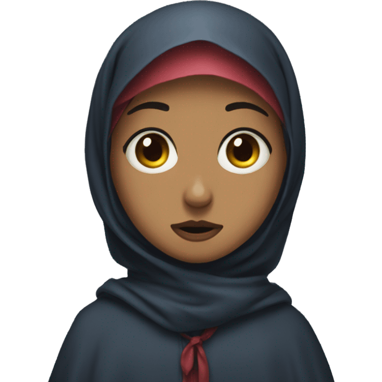 shoked girl wirt hijab emoji