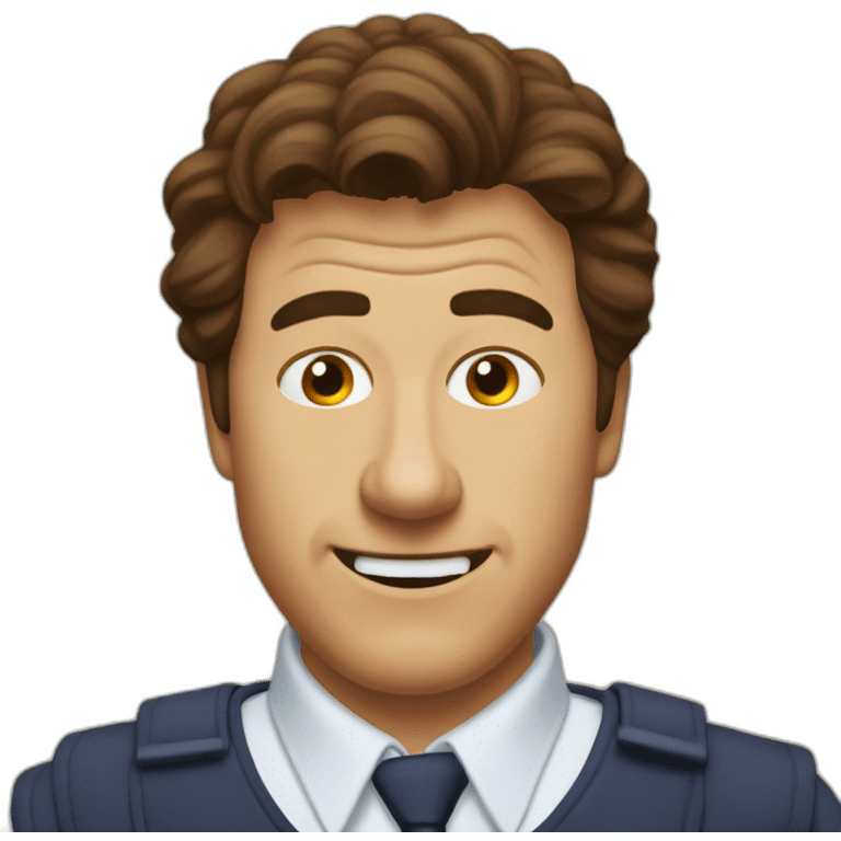 Amused, horrified Michael Bluth from Arrested Development. emoji