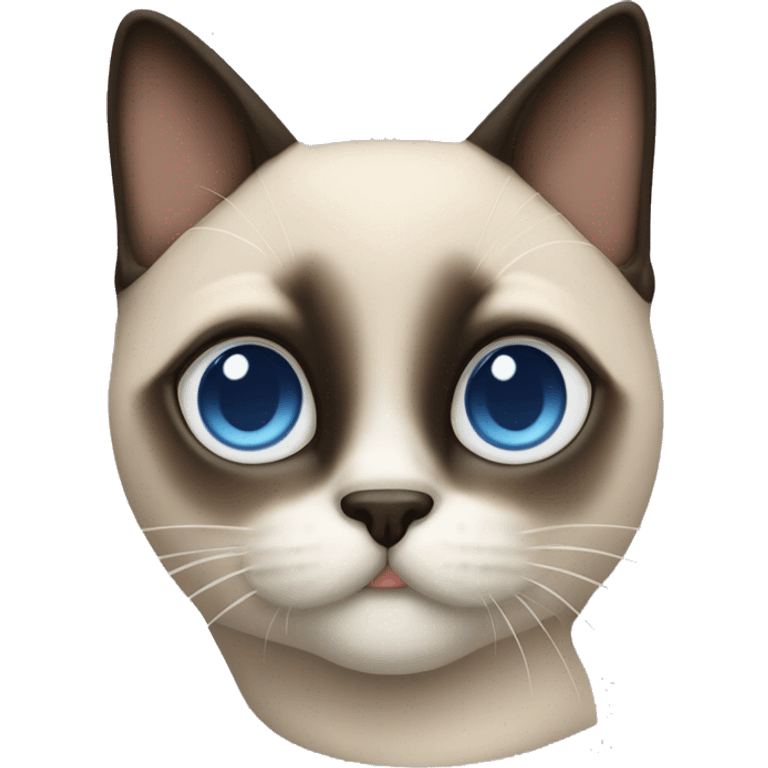 gatto siamese che garda fuori dalla finestra  emoji