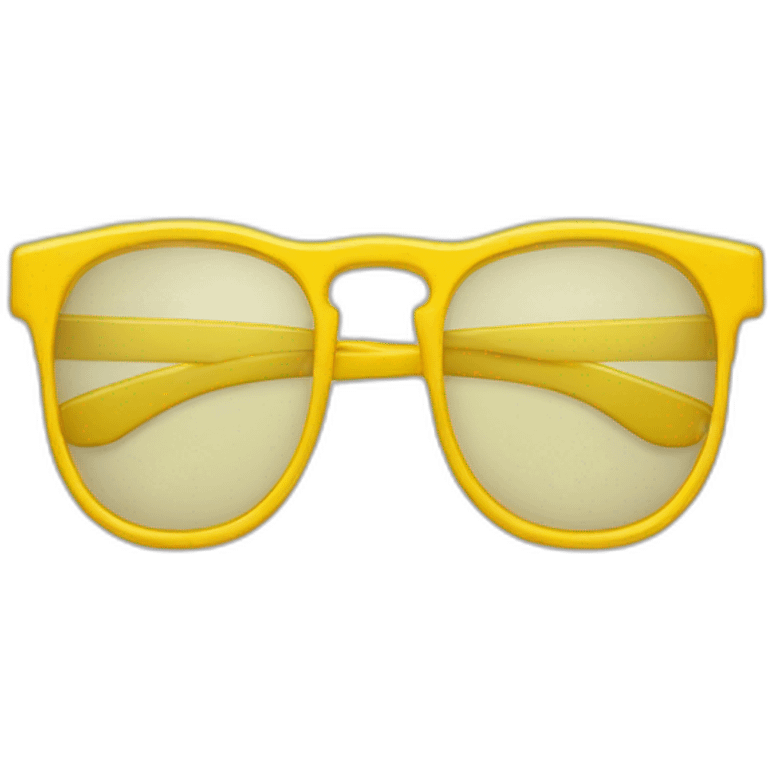 Lunettes jaune emoji