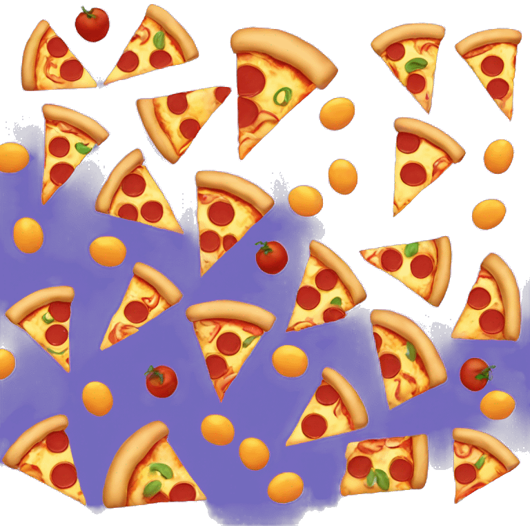 Pizza running around emoji