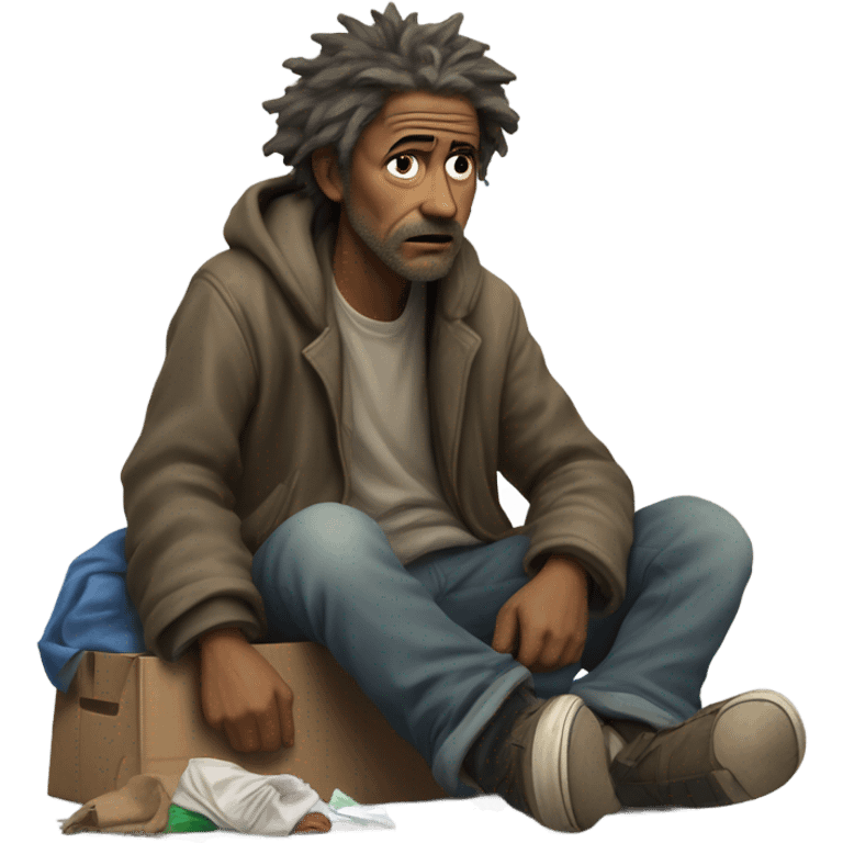 homeless man  emoji