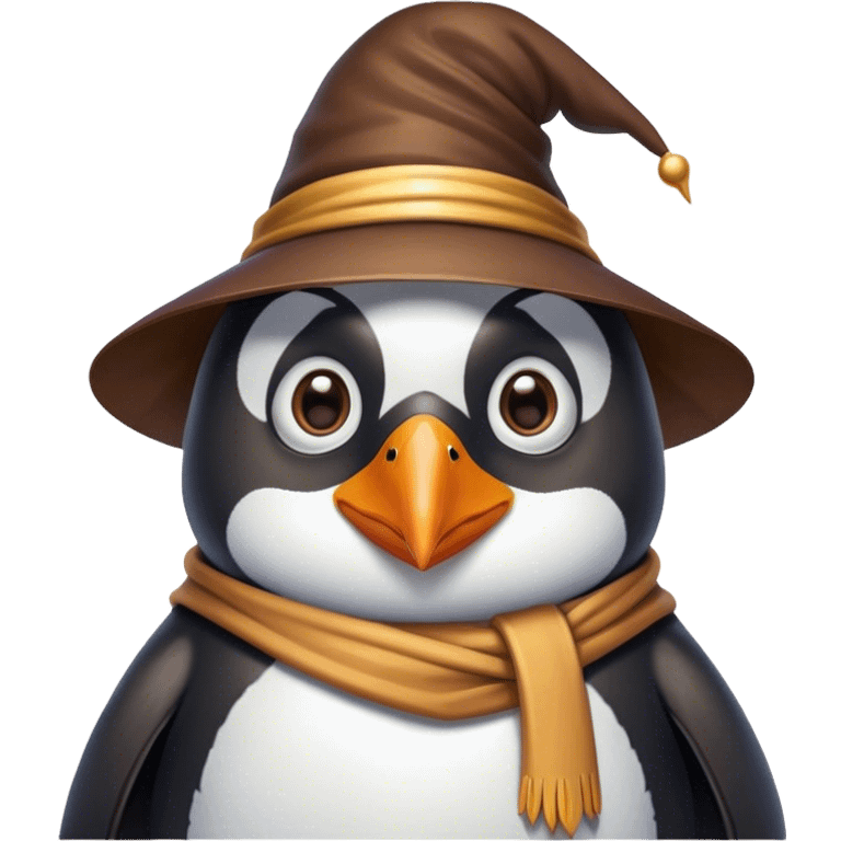 Penguin Wizard emoji