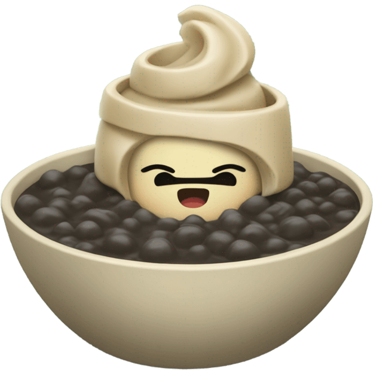 boba topping in a small bowl emoji