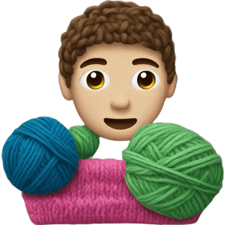 Knitting sample emoji