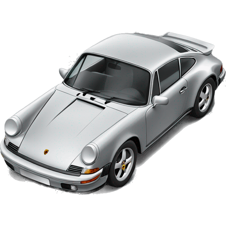 Grey Porsche 911 emoji