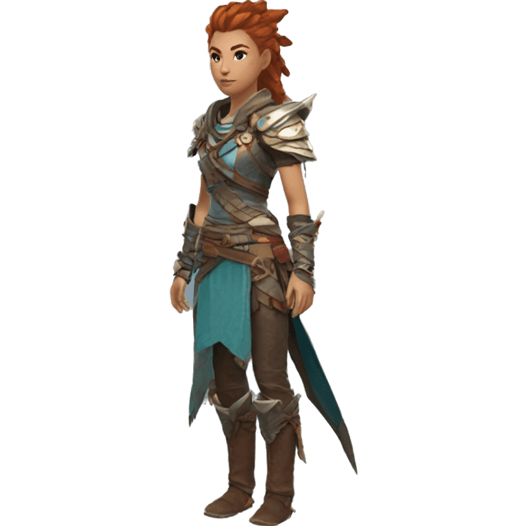 aloy horizon forbidden west hair armor emoji