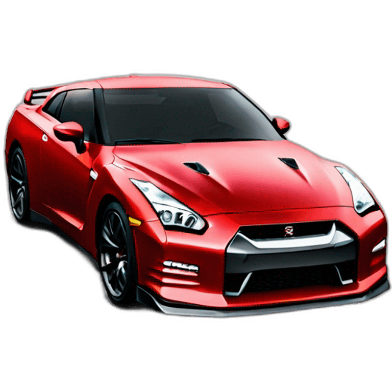 red nissan gt-r emoji